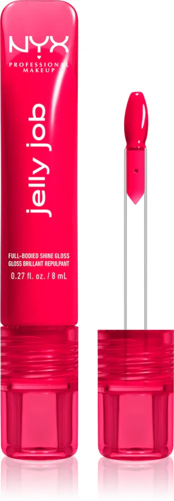 NYX Professional Makeup Jelly Job - Блестящий блеск для губ с эффектом увеличения, 7.5 мл, оттенок Cherry Jelly