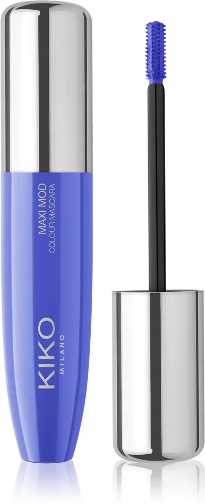 KIKO Milano Maxi Mod Colour Mascara - Долговременная тушь для утолщения ресниц, 12 мл, оттенок 01 Electric Blue