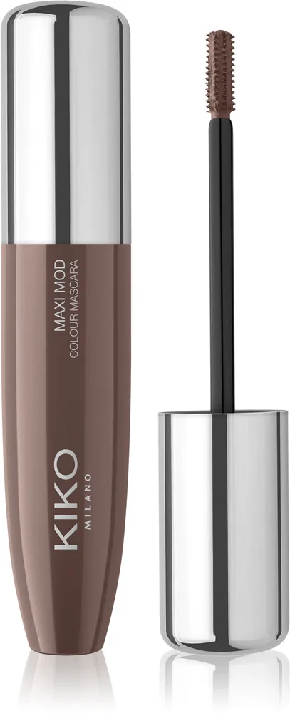 KIKO Milano Maxi Mod Colour Mascara - Долговременная тушь для утолщения ресниц, 12 мл, оттенок 02 Brown