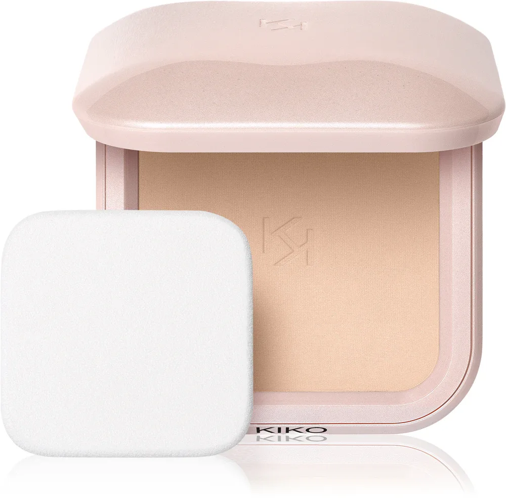 KIKO Milano Skin Lover Refining Face Powder Foundation - Компактный пудровый тональный крем с матовым финишем, 10 г, оттенок 02 Blanched Almond