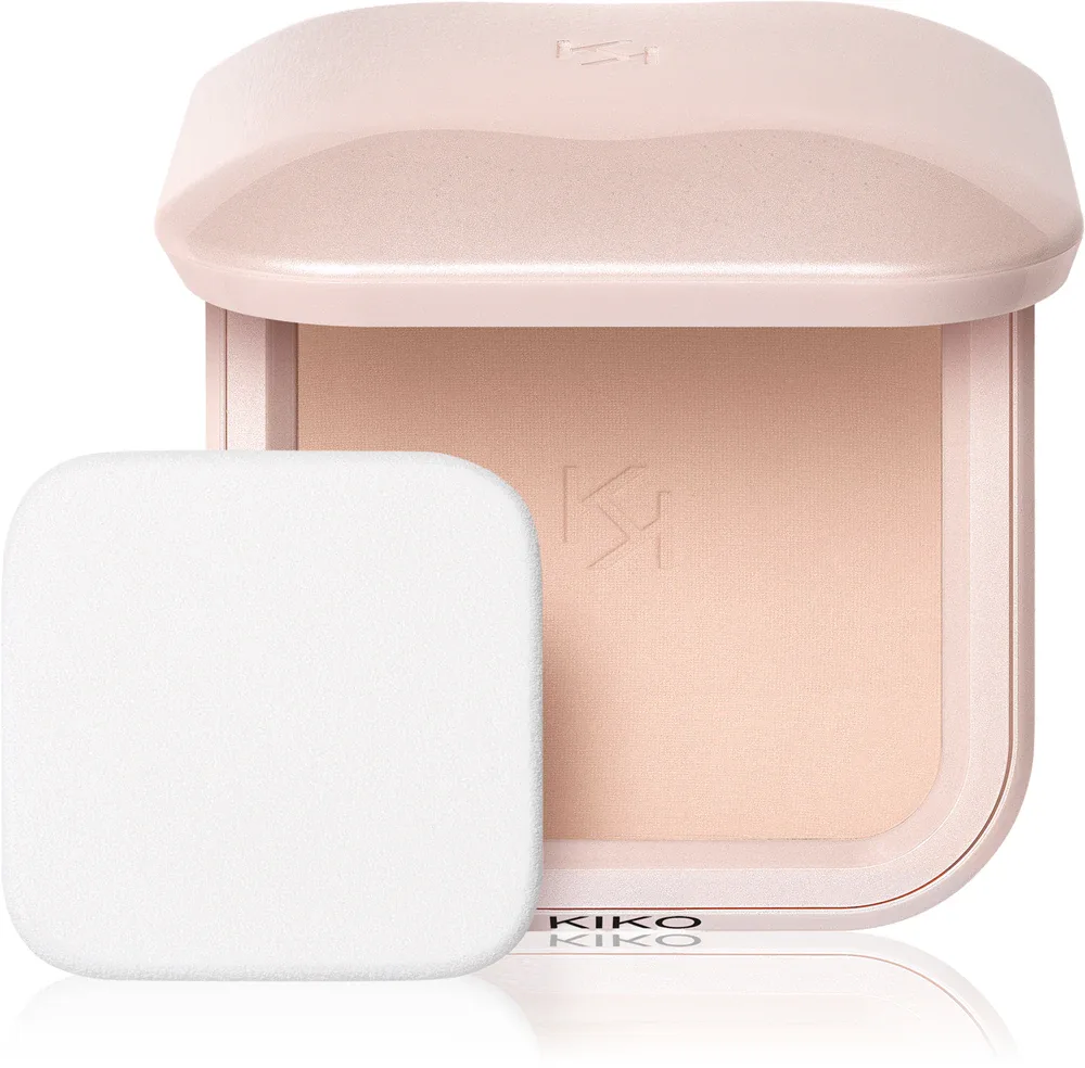 KIKO Milano Skin Lover Refining Face Powder Foundation - Компактный пудровый тональный крем с матовым финишем, 10 г, оттенок 03 Rosy Milk
