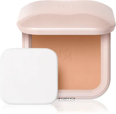 KIKO Milano Skin Lover Refining Face Powder Foundation - Компактный пудровый тональный крем с матовым финишем, 10 г, оттенок 08 Golden Toffee