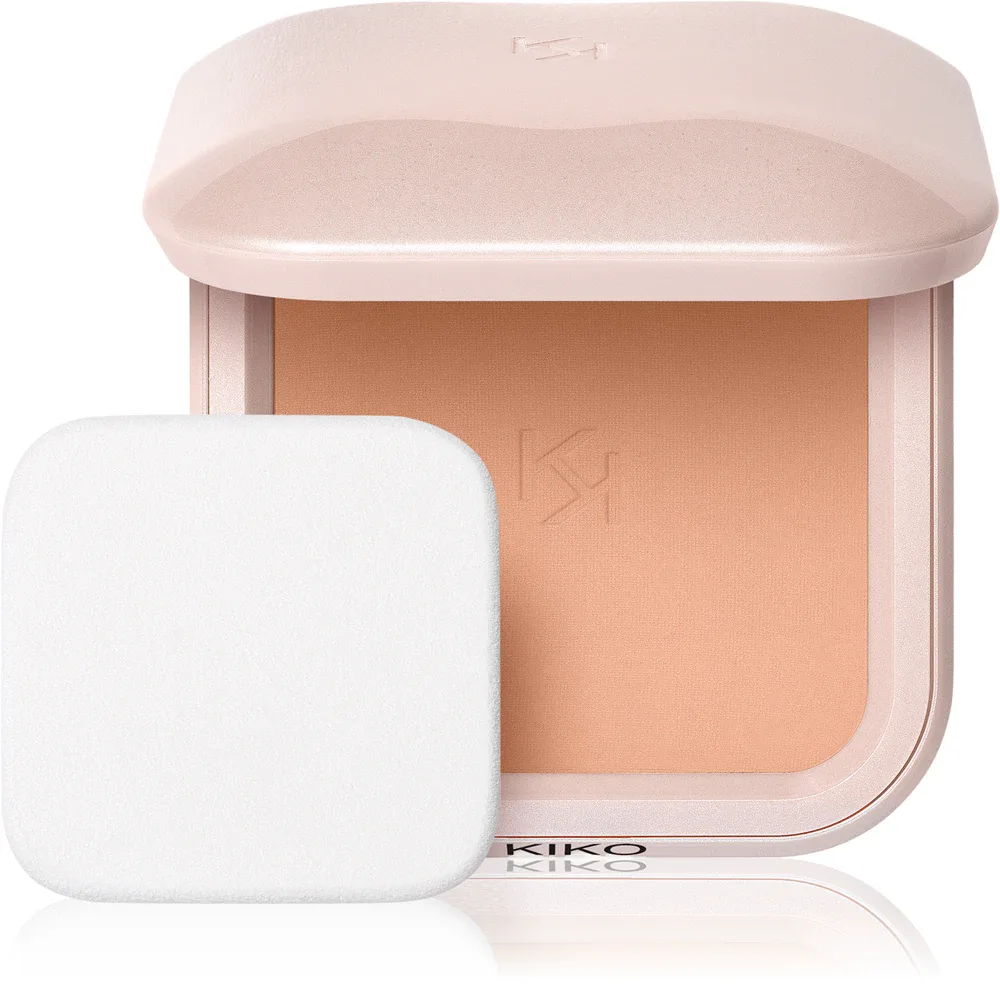 KIKO Milano Skin Lover Refining Face Powder Foundation - Компактный пудровый тональный крем с матовым финишем, 10 г, оттенок 05 Warm Apricot