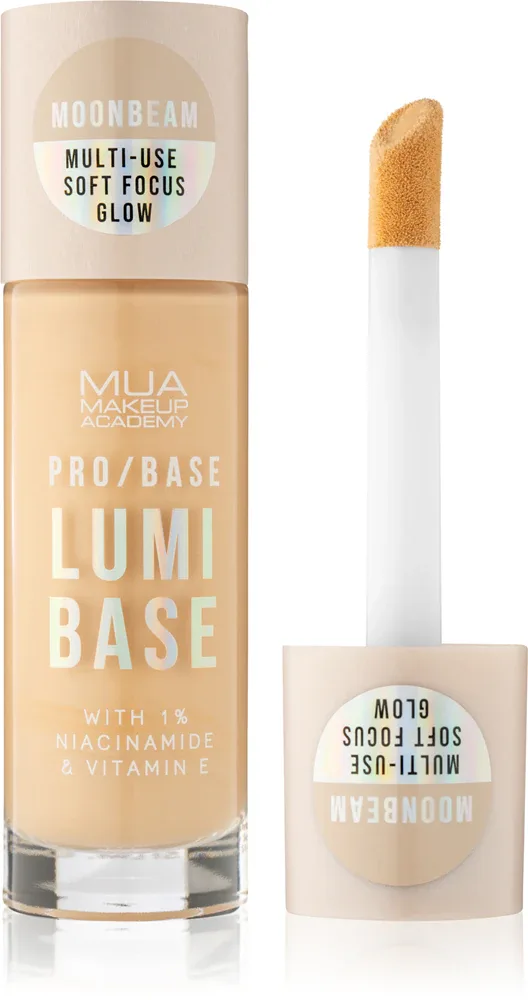 MUA Makeup Academy PRO/BASE Lumi Base - Осветляющая база под макияж, 33 мл, оттенок Moonbeam (Neutral)