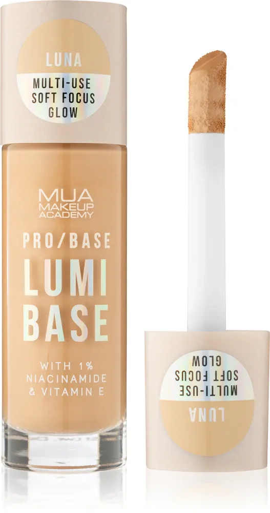MUA Makeup Academy PRO/BASE Lumi Base - Осветляющая база под макияж, 33 мл, оттенок Luna (Cool)