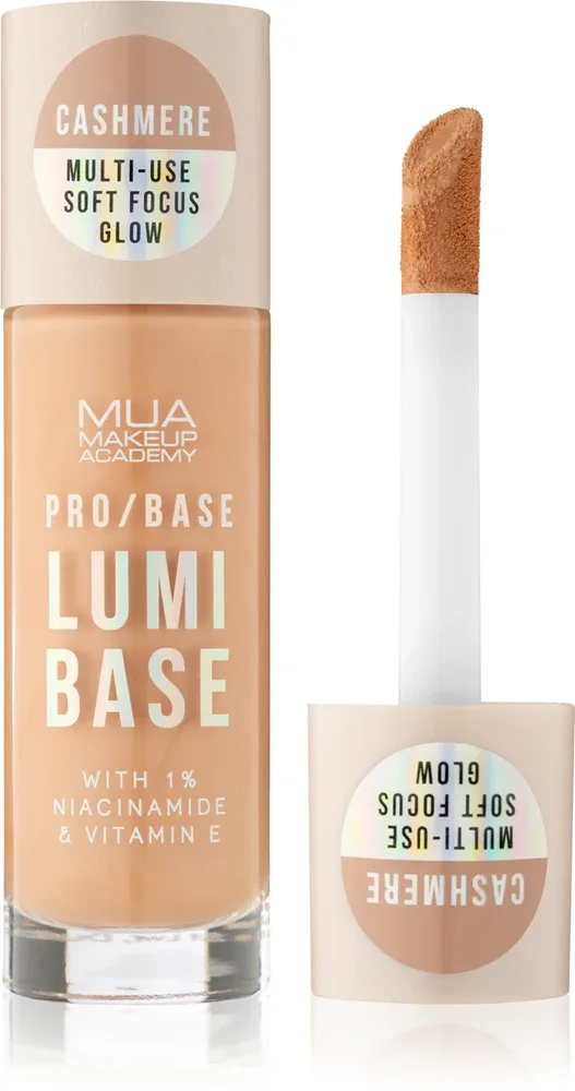 MUA Makeup Academy PRO/BASE Lumi Base - Осветляющая база под макияж, 33 мл, оттенок Cashmere (Warm)