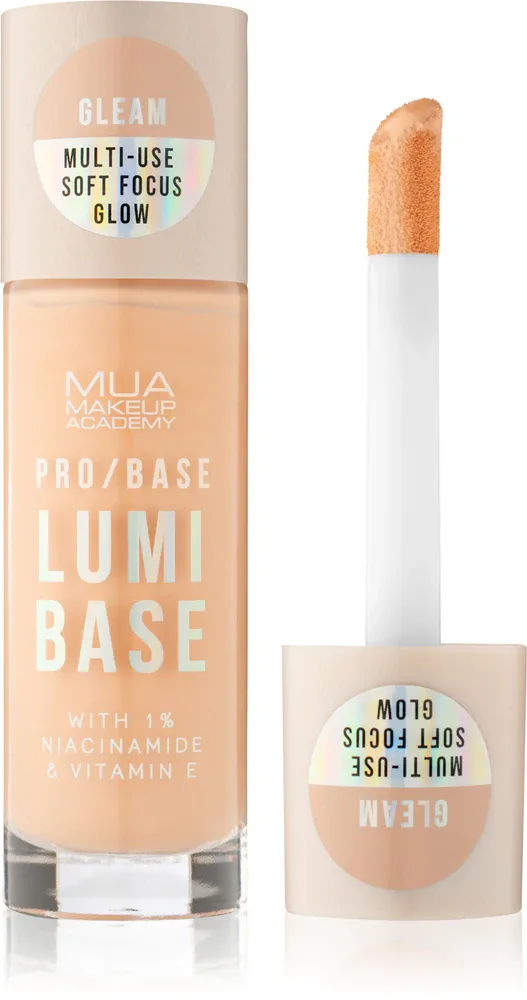 MUA Makeup Academy PRO/BASE Lumi Base - Осветляющая база под макияж, 33 мл, оттенок Gleam (Cool)