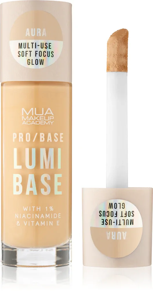 MUA Makeup Academy PRO/BASE Lumi Base - Осветляющая база под макияж, 33 мл, оттенок Aura (Warm)