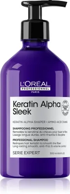 L’Oréal Professionnel Serie Expert Keratin Alpha Sleek - Шампунь для гладкости волос, 500 мл
