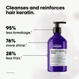 L’Oréal Professionnel Serie Expert Keratin Alpha Sleek - Шампунь для гладкости волос — фото 2