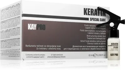 Kaypro Keratin Filler - Флюид для поврежденных волос do profesjonalnego użytku, 12 мл