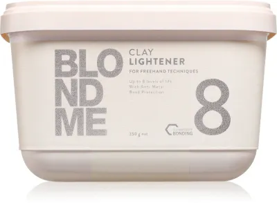 Schwarzkopf Professional Blondme Clay Lightener 8 - Рассветляющий порошок для волос блонд, 350 г