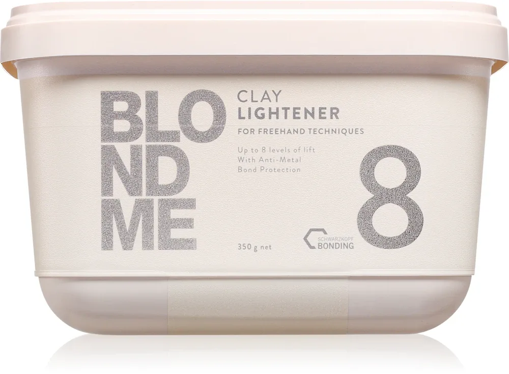 Schwarzkopf Professional Blondme Clay Lightener 8 - Рассветляющий порошок для волос блонд, 350 г
