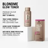 Schwarzkopf Professional Blondme Glow Toner - Тонирующая краска для волос, 60 мл, оттенок Hazelnut 8-46 — фото 3
