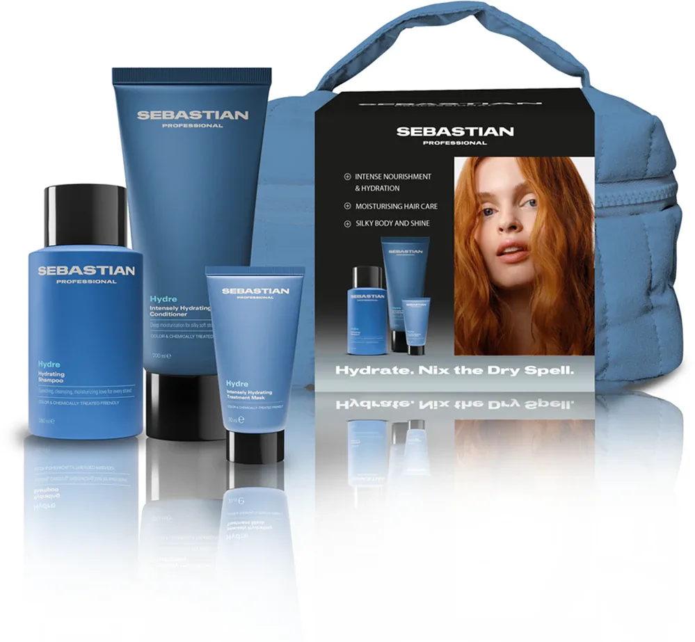 Sebastian Professional Hydre Set - Набор подарочный увлажняющий и придающий сияние, 3 шт