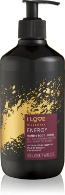 I Love Wellness Energy - Увлажняющее молочко для рук и тела, 500 мл