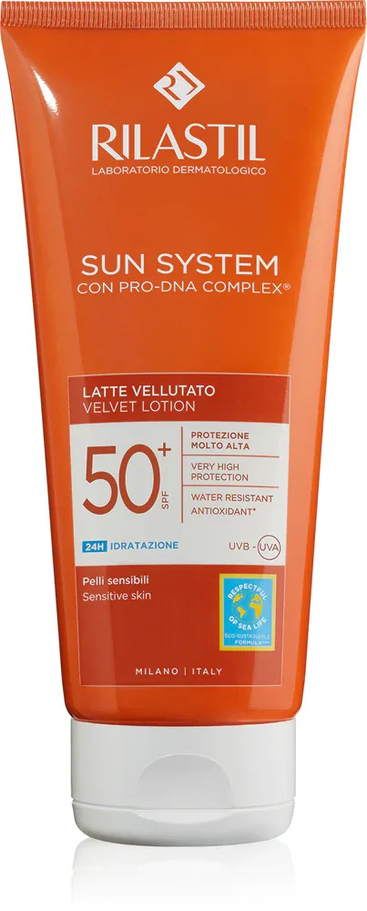 Rilastil Sun System - Увлажняющее молочко для загара SPF 50+