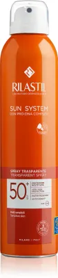 Солнцезащитный спрей для тела Rilastil Sun System, прозрачный, SPF 50+, 200 мл