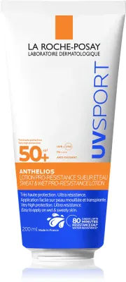 La Roche-Posay Anthelios UV Sport Sweat & Wet Pro-Resistance Lotion - Водостойкий защитный крем для спортсменов SPF 50+, 200 мл