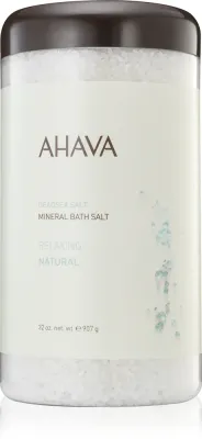 Соль для ванны AHAVA Dead Sea Salt Natural Relaxing расслабляющая, с минералами Мёртвого моря, 907 г