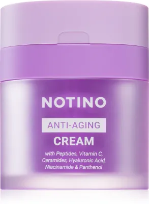 Notino Anti-Aging Cream with Peptides, Vitamin C, Ceramides, Hyaluronic Acid, Niacinamide & Panthenol - Крем для лица дневной и ночной против старения кожи, 50 мл