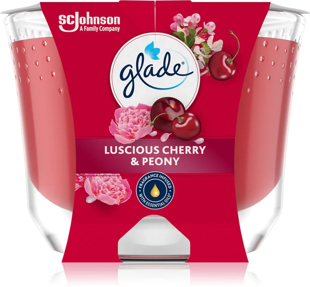 GLADE Luscious Cherry & Peony - Ароматическая свеча