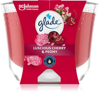 GLADE Luscious Cherry & Peony - Ароматическая свеча, 204 г