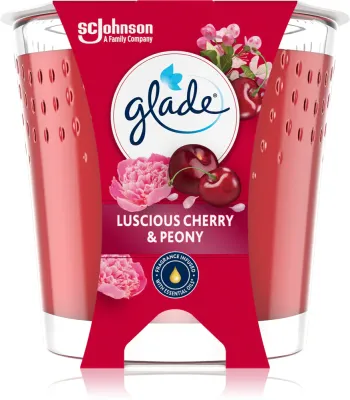 GLADE Luscious Cherry & Peony - Ароматическая свеча, 112 г