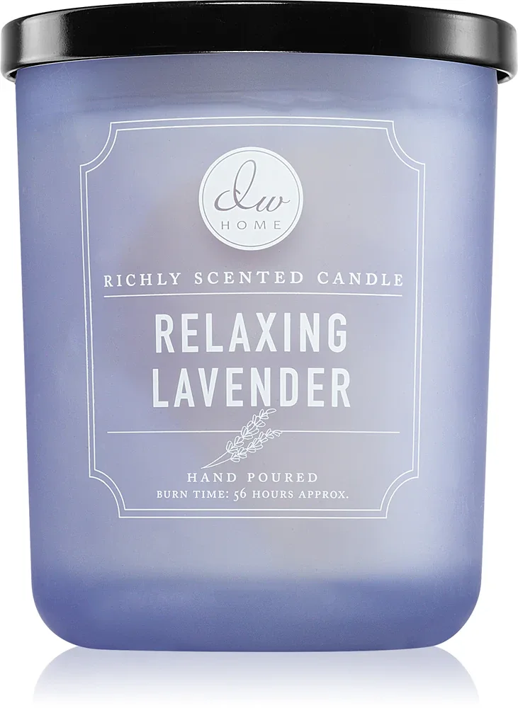 DW Home Signature Relaxing Lavender - Ароматическая свеча с черной крышкой