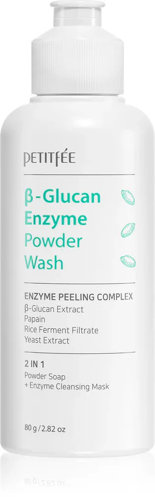 Petitfée Beta Glucan Enzyme - Нежный очищающий порошок с эффектом пилинга, 80 г