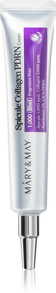 Mary&May Spicule Collagen PDRN Cream - Питательный успокаивающий крем, восстанавливающий защитный барьер кожи, 15 г