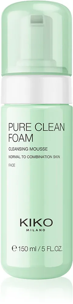 KIKO Milano Pure Clean Foam - Освежающая очищающая пенка для лица, 150 мл