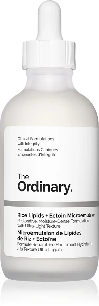 The Ordinary Rice Lipids + Ectoin Microemulsion - Легкий увлажняющий эмульсия для смягчения