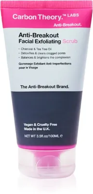 Carbon Theory Anti-Breakout Facial Exfoliating - Освежающий пилинг для лица для проблемной кожи, 100 мл