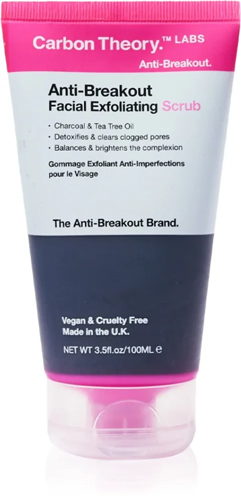 Carbon Theory Anti-Breakout Facial Exfoliating - Освежающий пилинг для лица для проблемной кожи, 100 мл