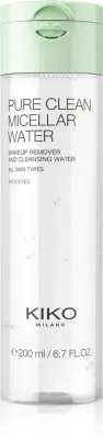 KIKO Milano Pure Clean Micellar Water - Очищающая мицеллярная жидкость для снятия макияжа для нормальной и комбинированной кожи, 200 мл