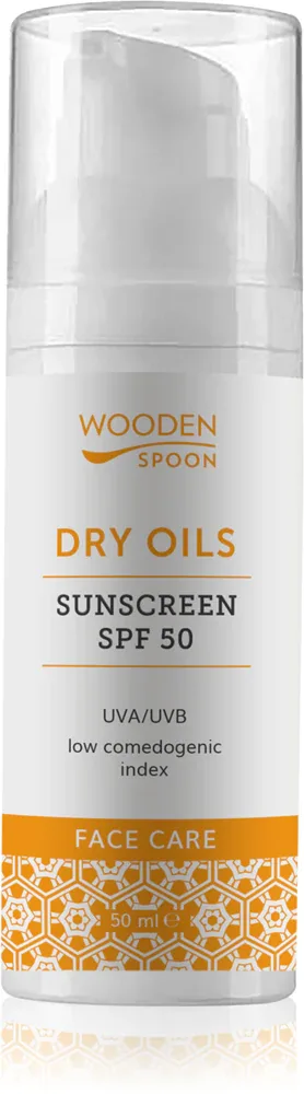 WoodenSpoon Dry Oils Sunscreen SPF 50 - Крем для загара SPF 50, 50 мл