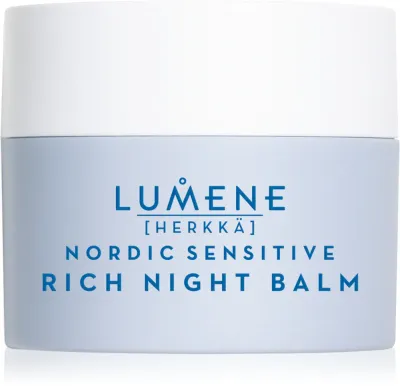 Lumene Nordic Sensitive [HERKKÄ] Rich Night Balm - Смягчающий ночной бальзам для чувствительной кожи, 50 мл