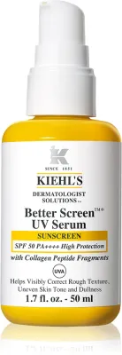 Kiehl's Better Screen UV Serum - Сыворотка для лица Better Screen UV с SPF 50+, увлажняющая, 50 мл