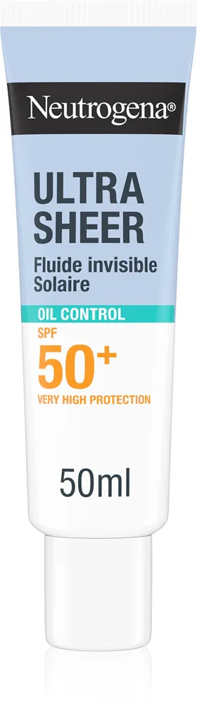 Солнцезащитный флюид для лица Neutrogena Ultra Sheer Oil Control SPF 50+, матирующий, 50 мл