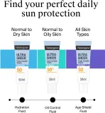 Солнцезащитный флюид для лица Neutrogena Ultra Sheer Age Shield SPF 50, с ниацинамидом, 50 мл — фото 7
