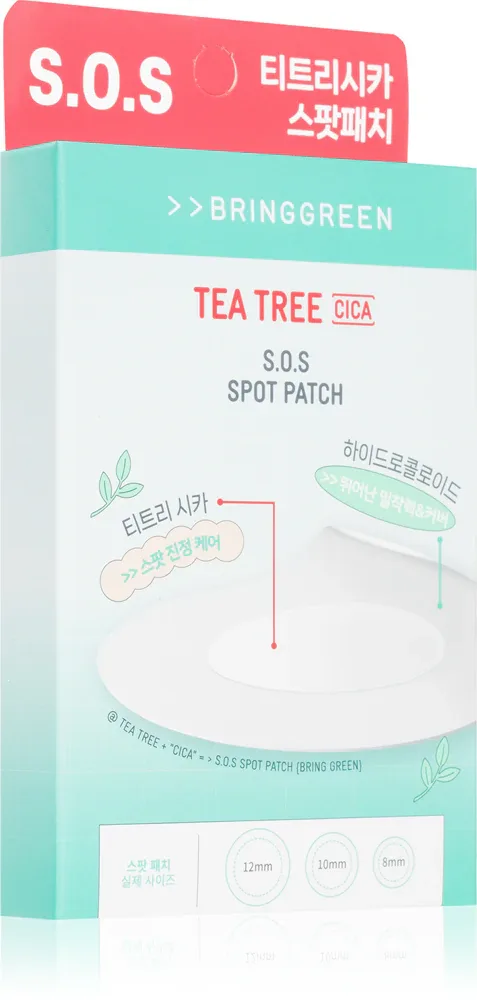 Патчи точечные BRINGGREEN Tea Tree Cica SOS Spot Patch для проблемной кожи, с салициловой кислотой, 100 шт