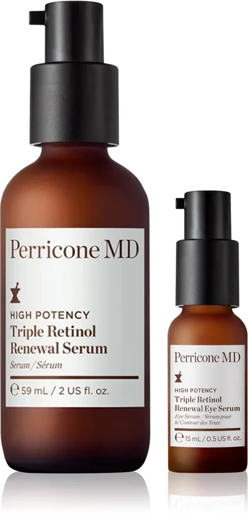 Набор для лица с ретинолом Perricone MD High Potency Retinol Renewal Duo, сыворотка и сыворотка для век