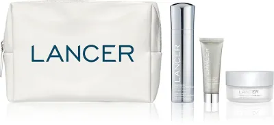 Набор косметики для лица LANCER GRAVITY DEFYING Set подарочный, с мини-версиями средств, 1 шт