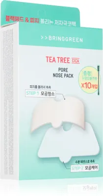 Полоски для носа BRINGGREEN Tea Tree Cica Pore Nose Strip очищающие поры, 5 шт