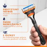 Бритва мужская Gillette Fusion5 5 лезвий, со сменными кассетами, 13 шт — фото 7