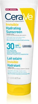 Молочко солнцезащитное CeraVe Invisible Hydrating Sunscreen SPF 30 для лица и тела, увлажняющее, SPF 30 75 мл