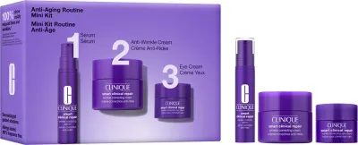 Набор косметики для лица Clinique Mini Kit Anti-aging Routine, для зрелой кожи, подарочный