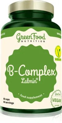 Комплекс витаминов группы B GreenFood Nutrition B-Complex Lalmin на основе дрожжей, в растительных капсулах, 60 капсул
