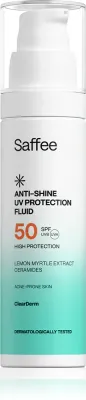 Флюид солнцезащитный Saffee ClearDerm Anti-shine UV Protection Fluid SPF 50 матирующий, для жирной кожи, 50 мл SPF 50